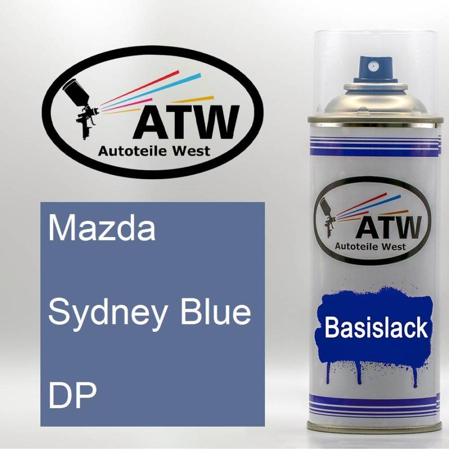 Mazda, Sydney Blue, DP: 400ml Sprühdose, von ATW Autoteile West.